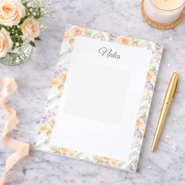 Cuaderno Personalizado Flores Lavanda Rosas Meloco