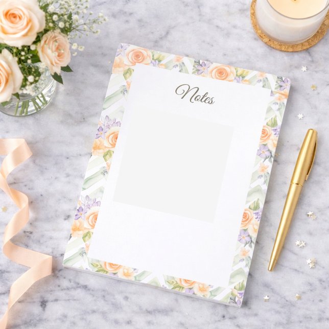 Cuaderno Personalizado Flores Lavanda Rosas Meloco (Subido por el creador)