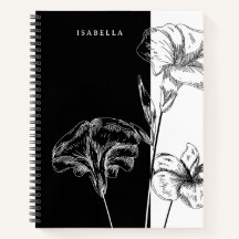 Personalizado formal moderno en blanco y negro