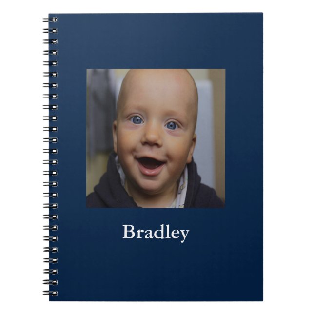 Cuaderno Personalizado foto de bebé personalizada (Frente)