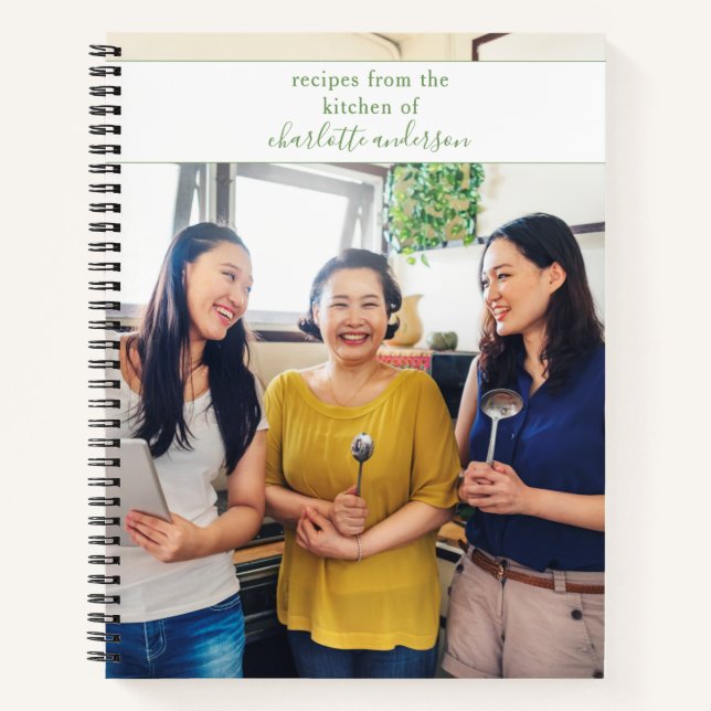 Cuaderno Personalizado Foto de familia receta simple Keepsa (Anverso)