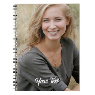 Cuaderno personalizado. Foto y texto.