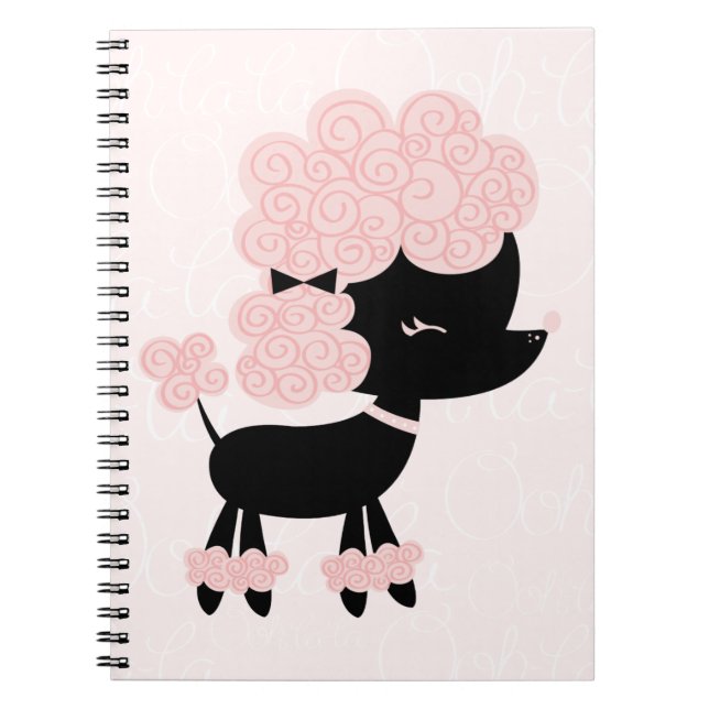 Cuaderno Personalizado Francés Poodle (Frente)