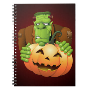 Cuaderno Personalizado Frankenstein con Calabaza