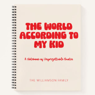 Cuaderno Personalizado Funny Kid Cita Primario Humor De Vid