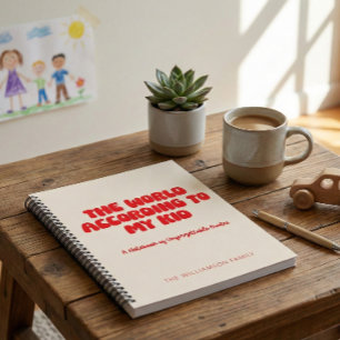 Cuaderno Personalizado Funny Kid Cita Primario Humor De Vid