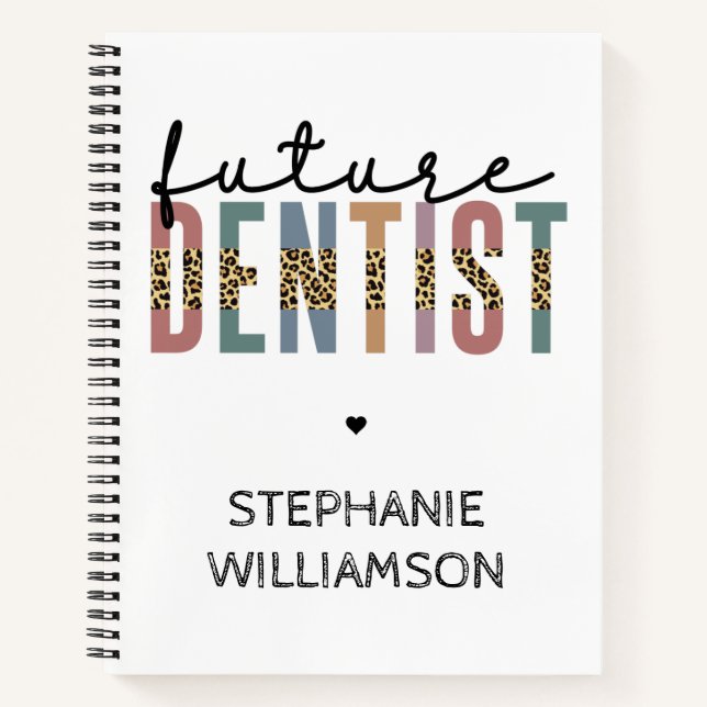 Cuaderno Personalizado Futuro Dentista Dental Student Regal (Anverso)