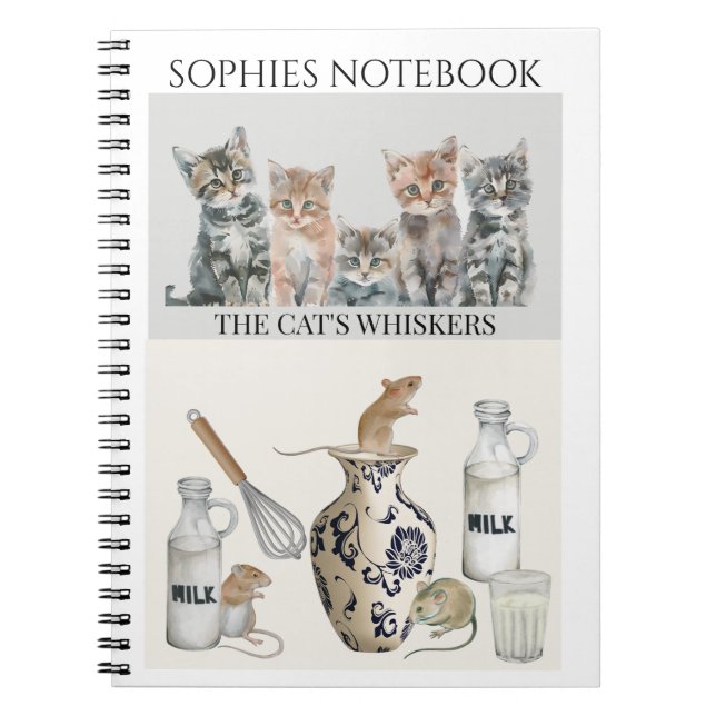Cuaderno Personalizado - Gatitos  (Frente)
