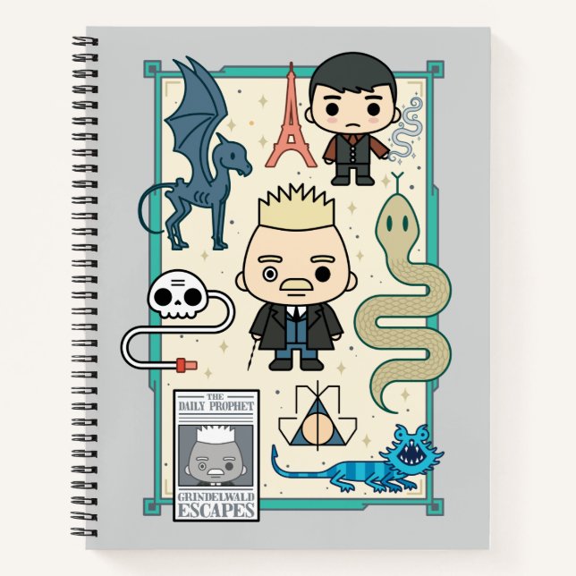 Cuaderno Personalizado GELLERT GRINDELWALD™ y Barebone (Anverso)
