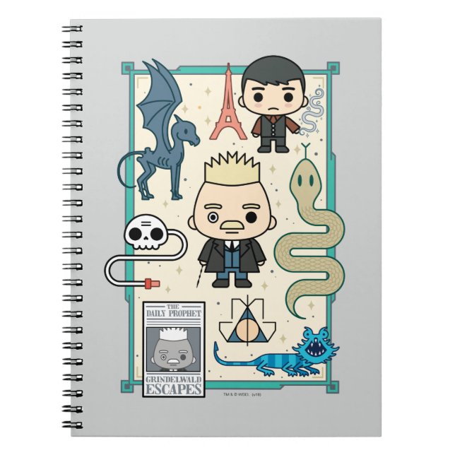 Cuaderno Personalizado GELLERT GRINDELWALD™ y Barebone (Frente)