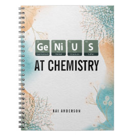 Cuaderno Personalizado Genius Estudiante de Química de Mesa