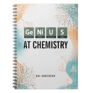 Cuaderno Personalizado Genius Estudiante de Química de Mesa