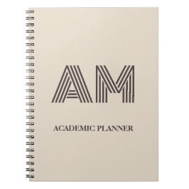 Cuaderno Personalizado Geométrico Beige Taupe Mini