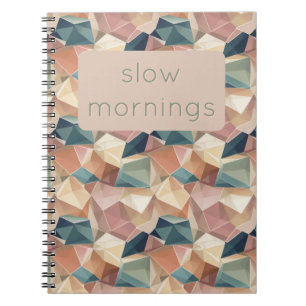 Cuaderno personalizado geométrico pastel pop Sil