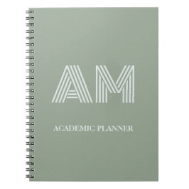 Cuaderno Personalizado Geométrico Verde Salvia Min