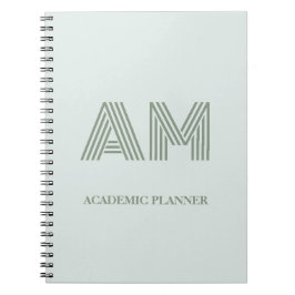Cuaderno Personalizado Geométrico Verde Salvia Min