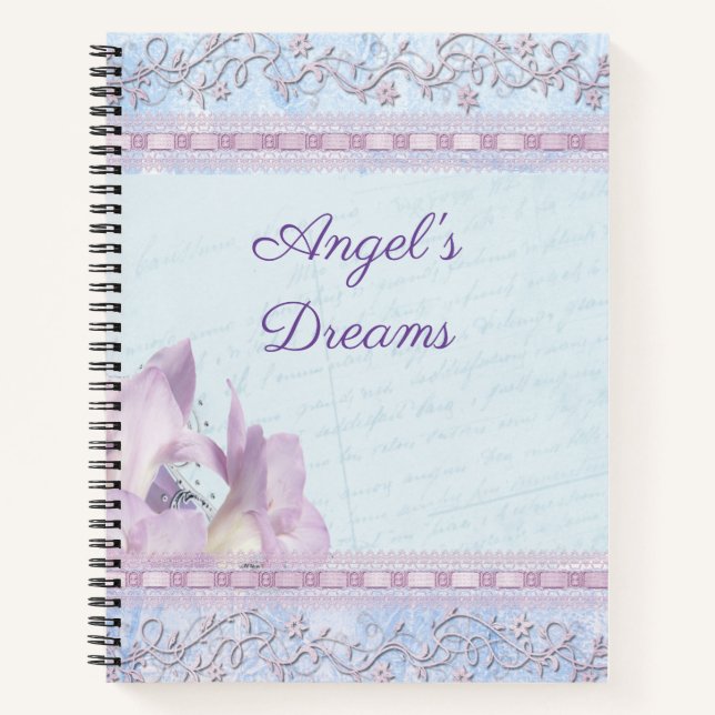 Cuaderno Personalizado Girl Boss Azul y Rosa (Anverso)