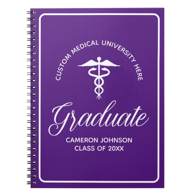 Cuaderno Personalizado Graduación de la Escuela de Medicina (Frente)