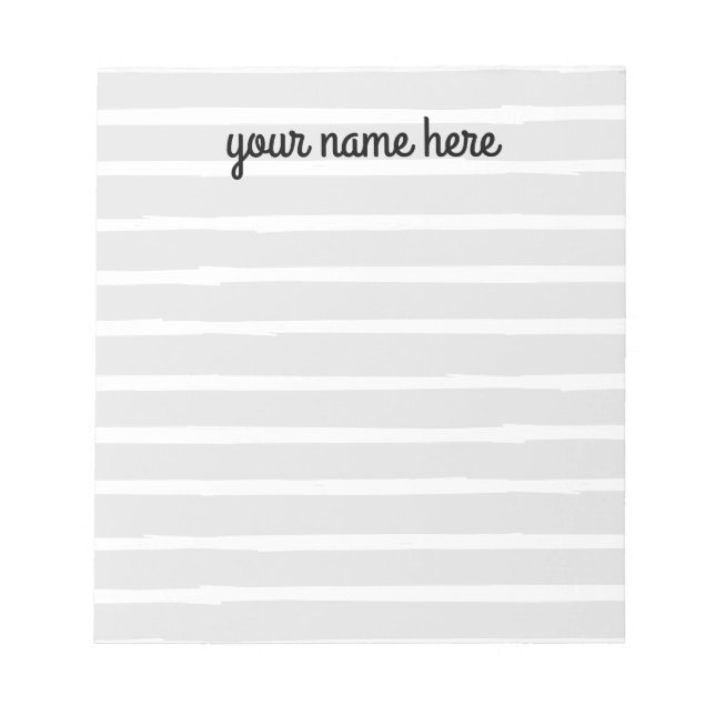 Cuaderno Personalizado Gris Rayado (Frente)