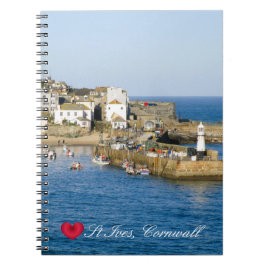 Cuaderno Personalizado Heart St Ives Harbour Pier Cornwall