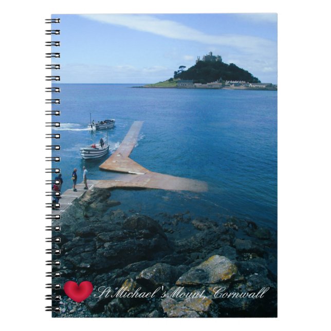 Cuaderno Personalizado Heart St Michaels Monte Cornwall con (Frente)