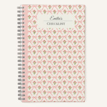 Personalizado hermoso clásico botánico rosa