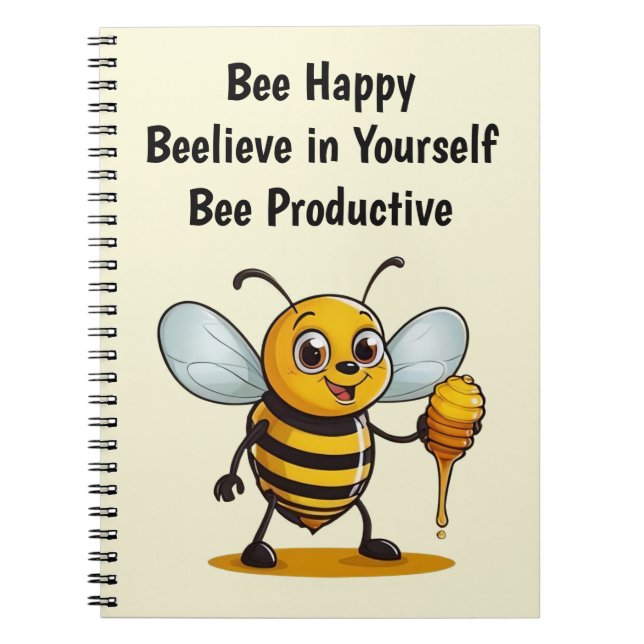 Cuaderno Personalizado Honey Bee personalizado (Frente)