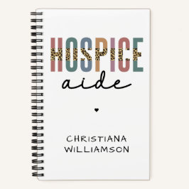 Cuaderno Personalizado Hospice Aide Hospice Enfermería Hosp