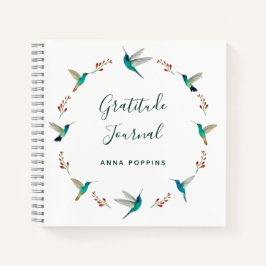Cuaderno Personalizado Hummingbird Gratitude Journal