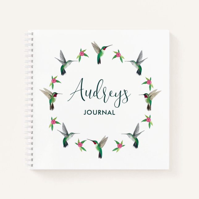 Cuaderno Personalizado Hummingbird Journal (Anverso)
