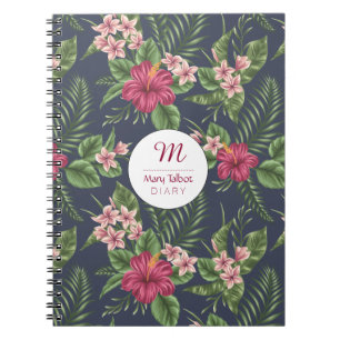 Cuaderno personalizado Ibiscus del estampado de