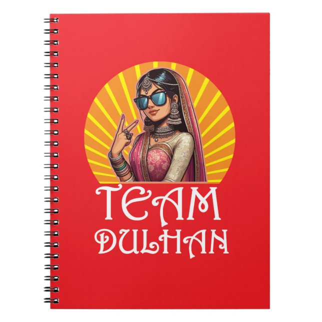 Cuaderno Personalizado Imprimir Desi Boda Shaadi Vibes (Frente)