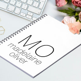 Cuaderno Personalizado inicial del Diario de bloc de notas