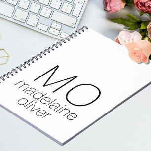Cuaderno Personalizado inicial del Diario de bloc de notas 