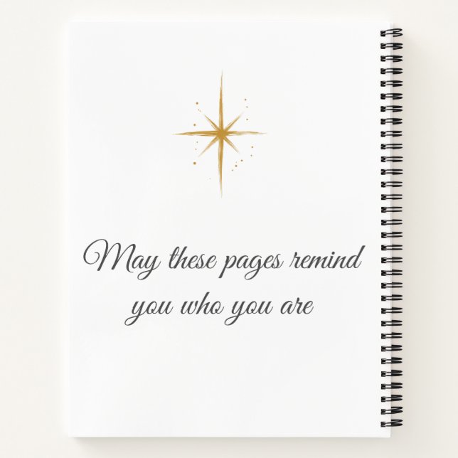 Cuaderno Personalizado Inspirador | Suficiente (Reverso)