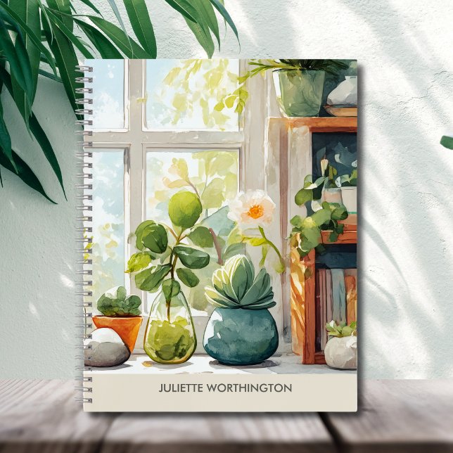 Cuaderno Personalizado Jardín Botánico Acuarela (Subido por el creador)