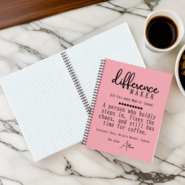 Cuaderno Personalizado Journal for Mentor & Boss Apreciatio (gift for couch, teacher, boss, mom, dad, Gift for her, gift for coworker, team leader, gift for you)