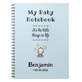Cuaderno Personalizado Journal & Planner, niño bebé persona