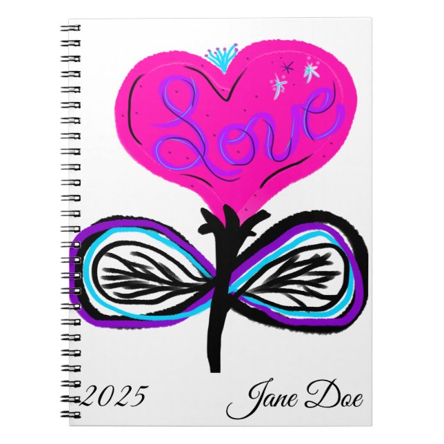 Cuaderno Personalizado Let Love Bloom Journal (Frente)