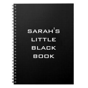 Cuaderno Personalizado Libro Negro Pequeño