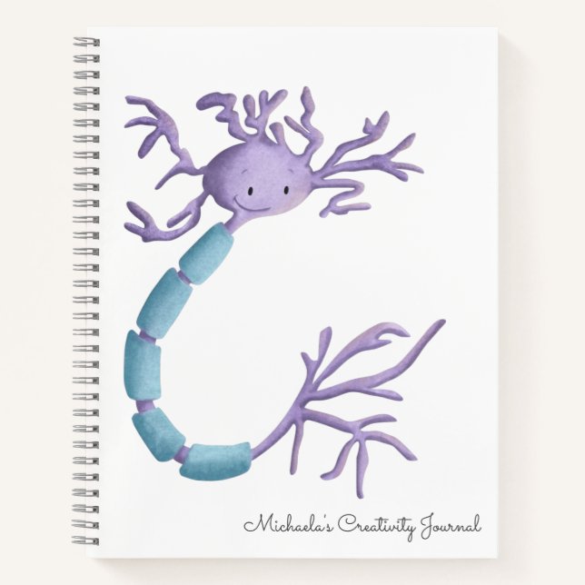Cuaderno Personalizado lindo Ilustracion neuronal personali (Anverso)