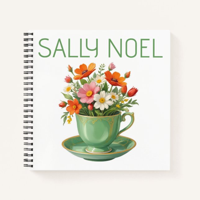 Cuaderno personalizado lindo y colorido (Anverso)
