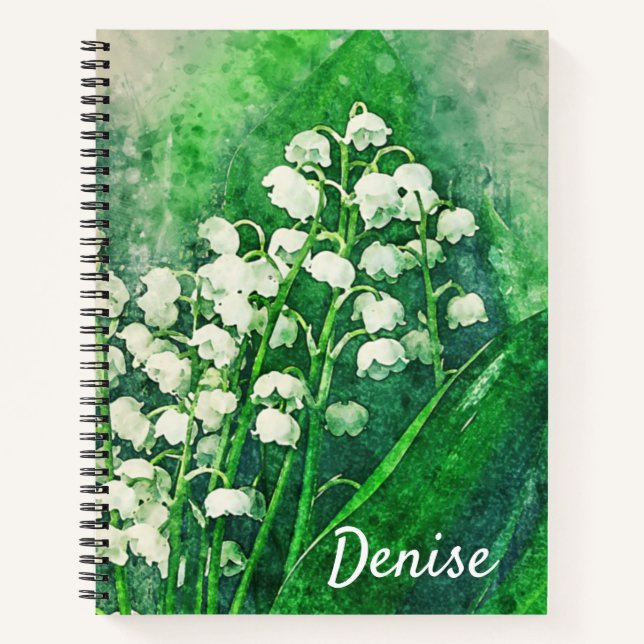 Cuaderno Personalizado Lirio de los Valles (Anverso)