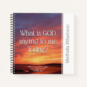 Cuaderno Personalizado lo que DIOS ME DICE: