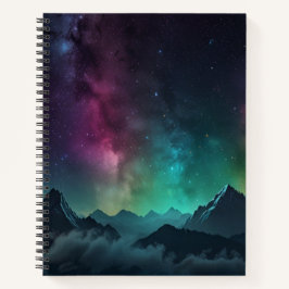 Cuaderno Personalizado Manual de Monograma Blanco y Negro