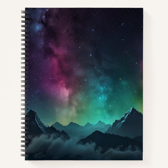 Cuaderno Personalizado Manual de Monograma Blanco y Negro (Anverso)