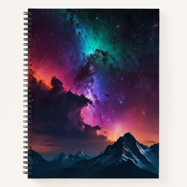 Cuaderno Personalizado Manual de Monograma Blanco y Negro (Anverso)