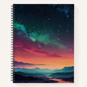 Cuaderno Personalizado Manual de Monograma Blanco y Negro