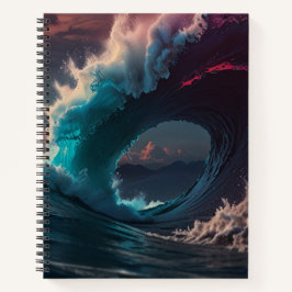 Cuaderno Personalizado Manual de Monograma Blanco y Negro