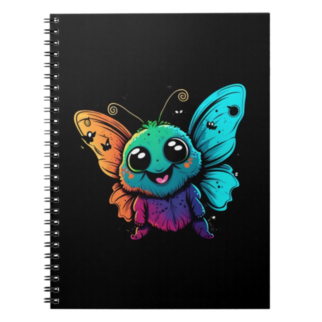 Cuaderno personalizado-mariposa-con-mariposa-su-cabeza (Frente)
